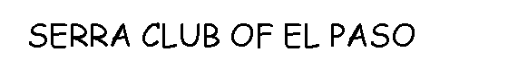 Text Box: SERRA CLUB OF EL PASO